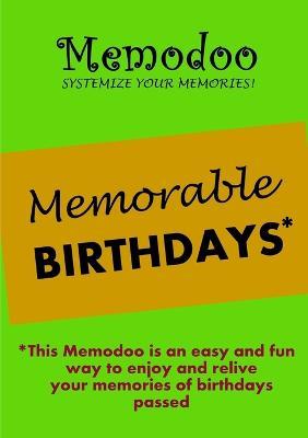 Memodoo Memorable Birthdays - Memodoo - cover