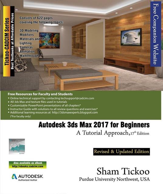 Autodesk 3ds Max 2017: A Comprehensive Guide - Sham Tickoo Purdue Univ - cover