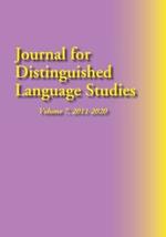 Journal for Distinguished Language Studies, Vol. 7, 2011-2020