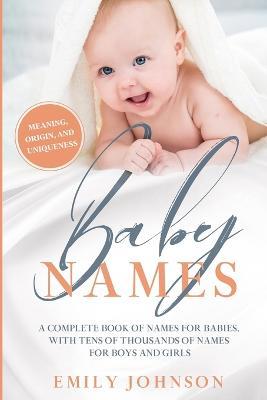 Baby Names Book - Emily Johnson - cover