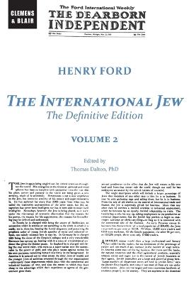 The International Jew: The Definitive Edition (Volume Two) - Henry Ford - cover