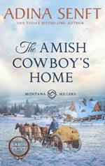 The Amish Cowboy's Home (Large Print Hardcover)