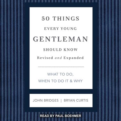 50 Things Every Young Gentleman Should Know