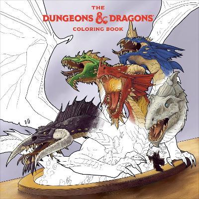 The Dungeons & Dragons Coloring Book: 80 Adventurous Line Drawings - Official Dungeons & Dragons - cover