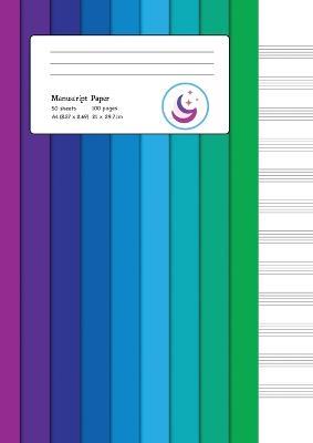 Manuscript Paper: Colour Spectrum A4 Blank Sheet Music Notebook - Young Dreamers Press - cover
