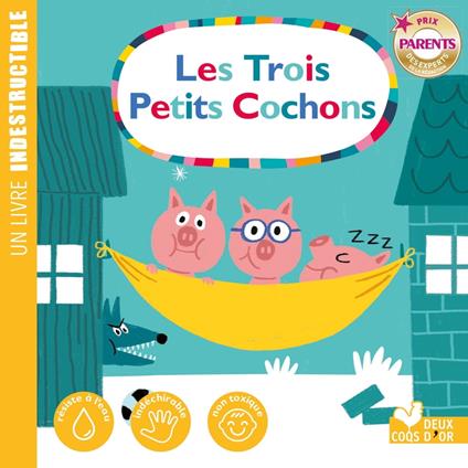 les 3 petits cochons - livre Indestructible - De Mullenheim Sophie,Marion Piffaretti - ebook