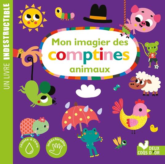 Mon imagier des comptines - animaux - Collectif - ebook