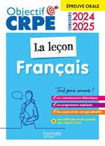 Objectif CRPE 2025 - Français - La leçon - épreuve orale d'admission