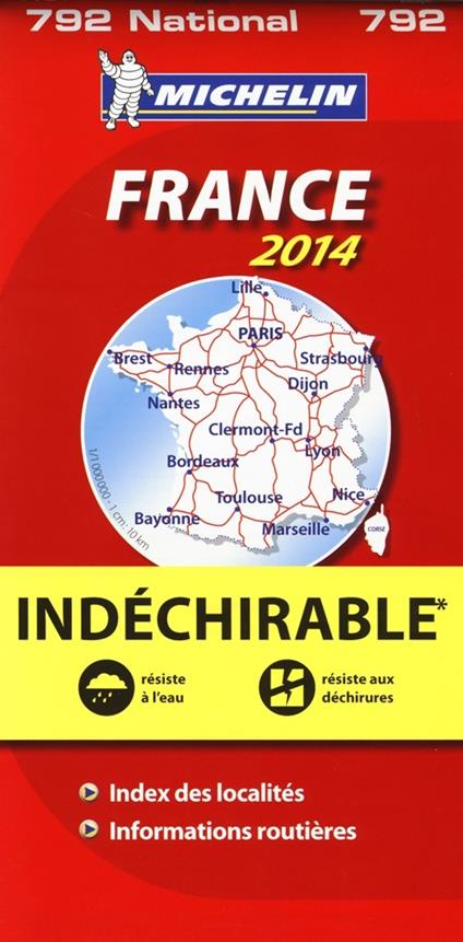 France 2014 1:1.000.000. Indéchirable. Ediz. multilingue - copertina