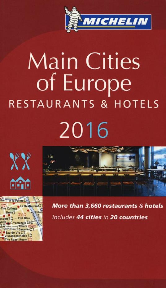 Main cities of Europe 2016. Restaurants & hotels - copertina