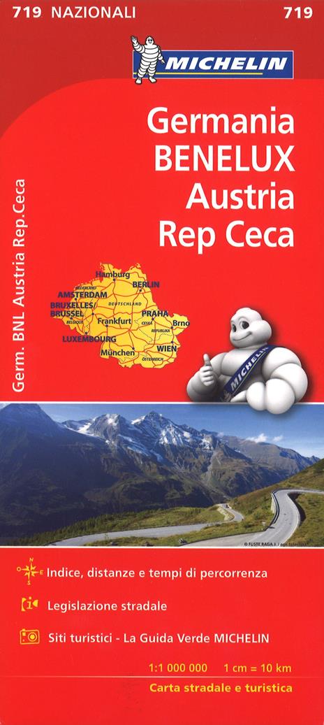 Germania, Benelux, Austria, Repubblica Ceca 1:1.000.000 - copertina