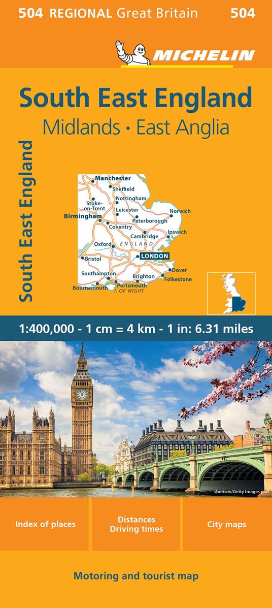 South East England, Midlands, East Anglia 1:400.000 - copertina