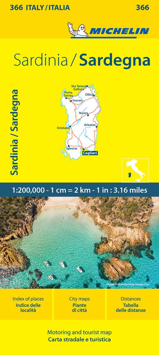 Sardegna-Sardinia 1:200.000. Ediz. bilingue - copertina