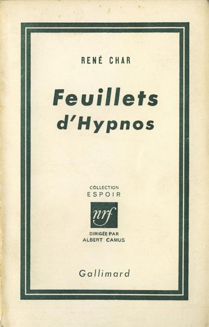 Feuillets d'Hypnos