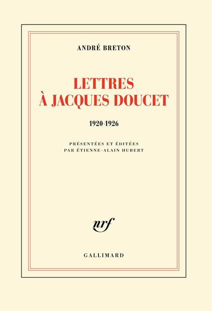 Lettres à Jacques Doucet (1920-1926)