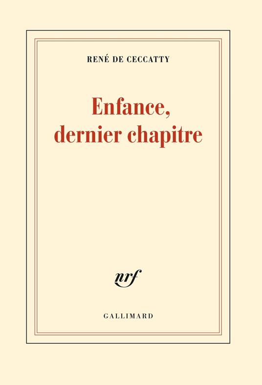 Enfance, dernier chapitre