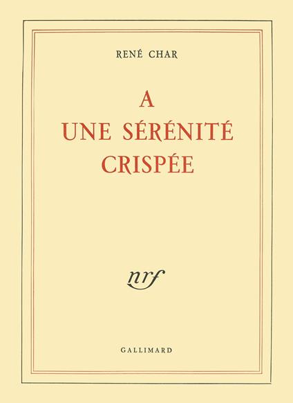 À une sérénité crispée