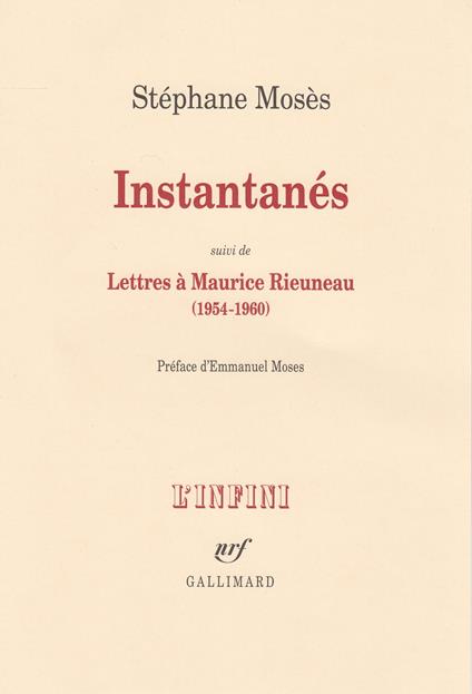 Instantanés/Lettres à Maurice Rieuneau (1954-1960)