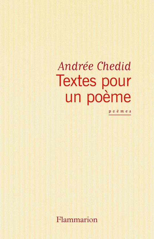 Textes pour un poème