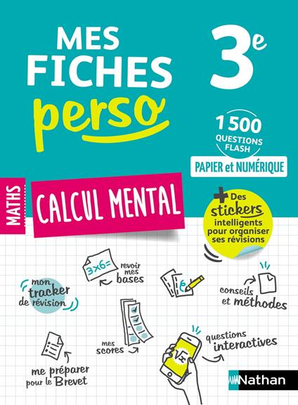 Calcul mental 3e - Mes Fiches Perso