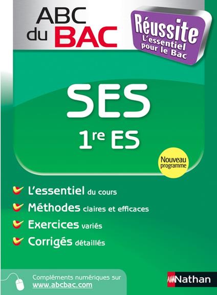 ABC du BAC Réussite SES 1re ES