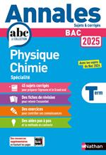 Annales Bac Physique Chimie Term. 2025 - Corrigé