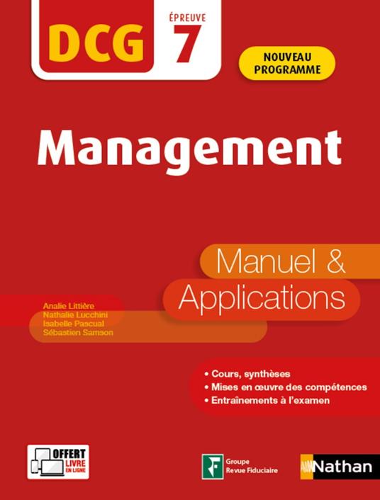 Management - DCG Epreuve 7 - Manuel et applications - 2020