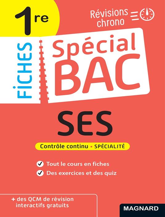 Spécial Bac Fiches SES 1re Bac 2025