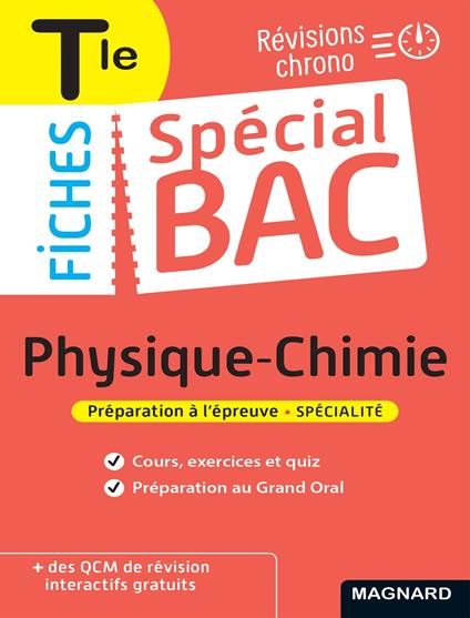 Spécial Bac Fiches Physique-Chimie Tle Bac 2025