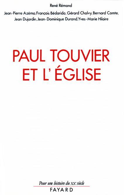 Paul Touvier et l'Eglise