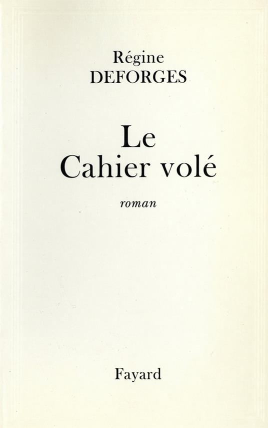 Le Cahier volé