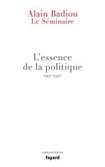 Le Séminaire - L'essence de la politique (1991-1992)