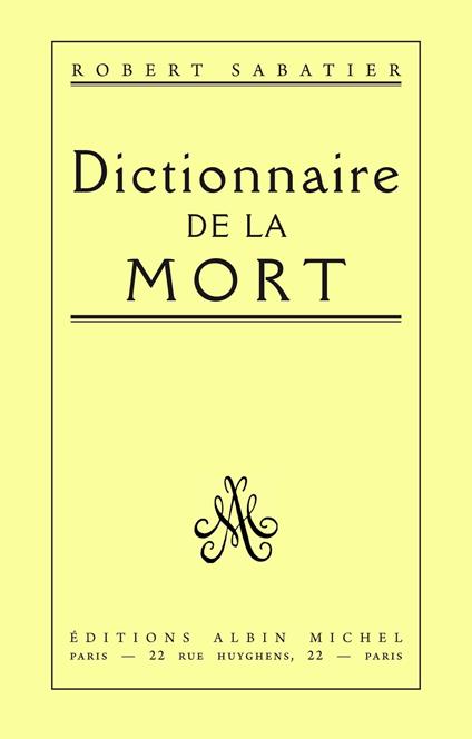 Dictionnaire de la mort