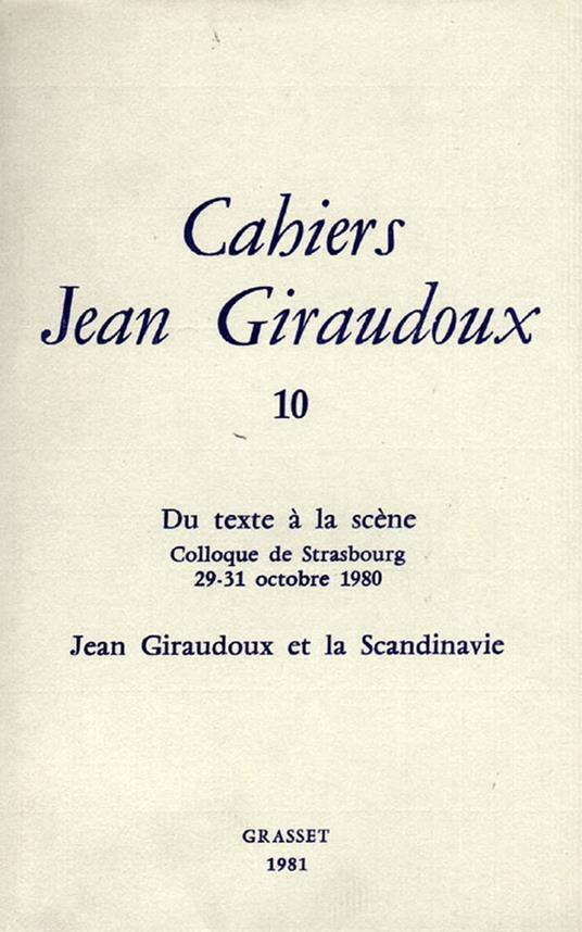 Cahiers numéro 10