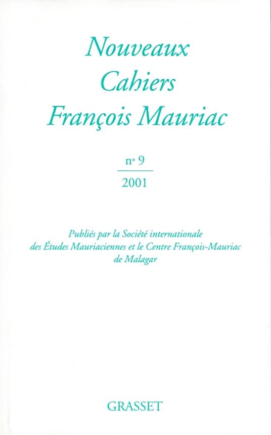 Nouveaux cahiers François Mauriac n°09