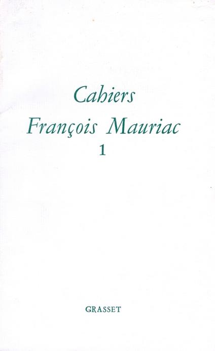 Cahiers numero 1