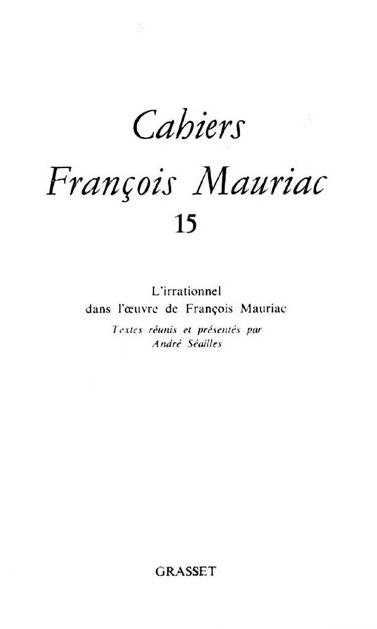 Cahiers numéro 15 (1988)