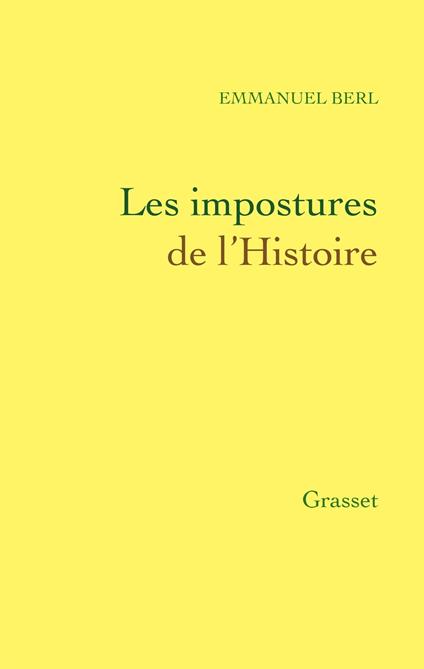 Les impostures de l'histoire