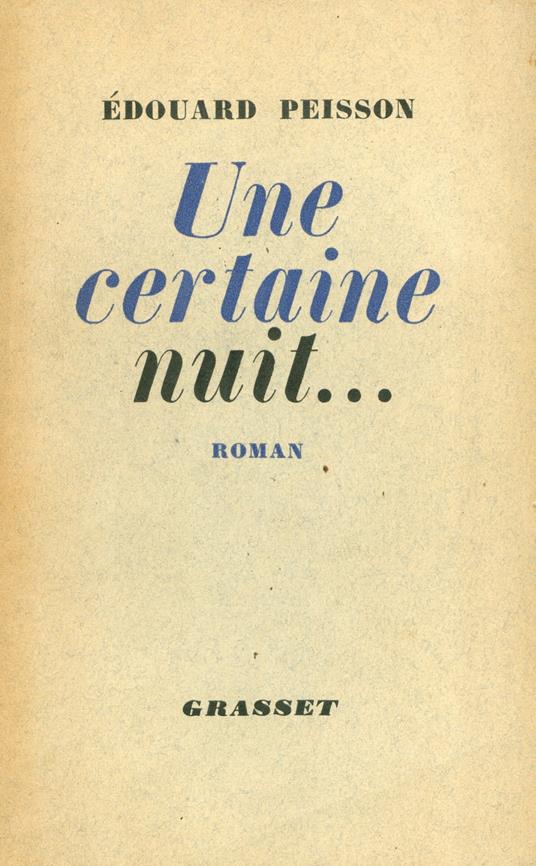 Une certaine nuit...