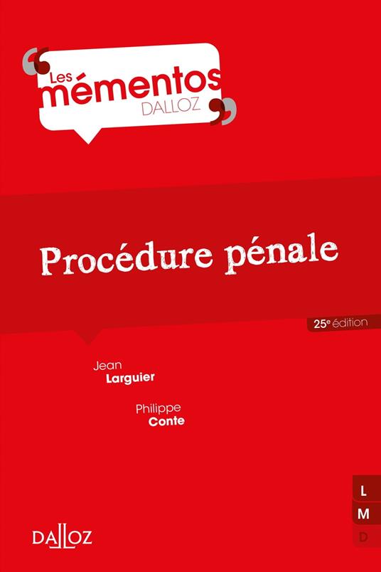 Procédure pénale. 25e éd.