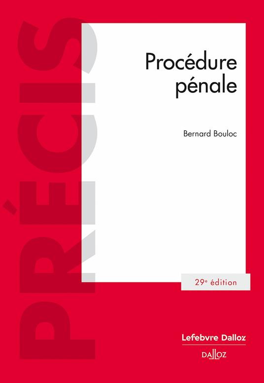 Procédure pénale 29e éd