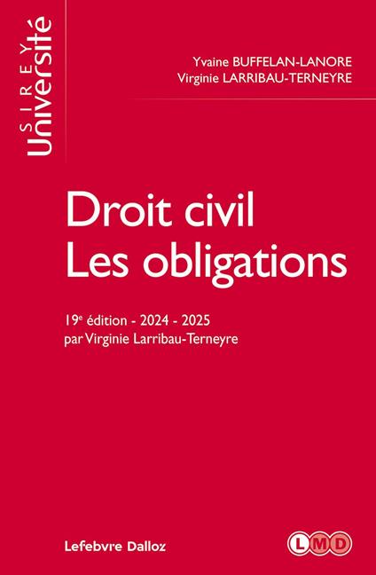 Droit civil Les obligations 19ed