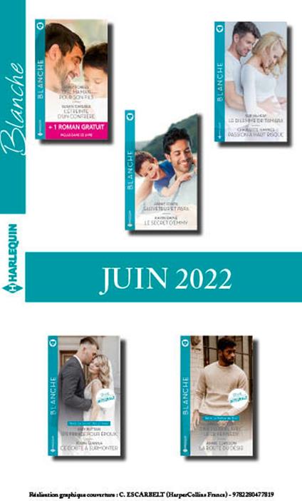 Pack mensuel Blanche - 10 romans + 1 gratuit (juin 2022)