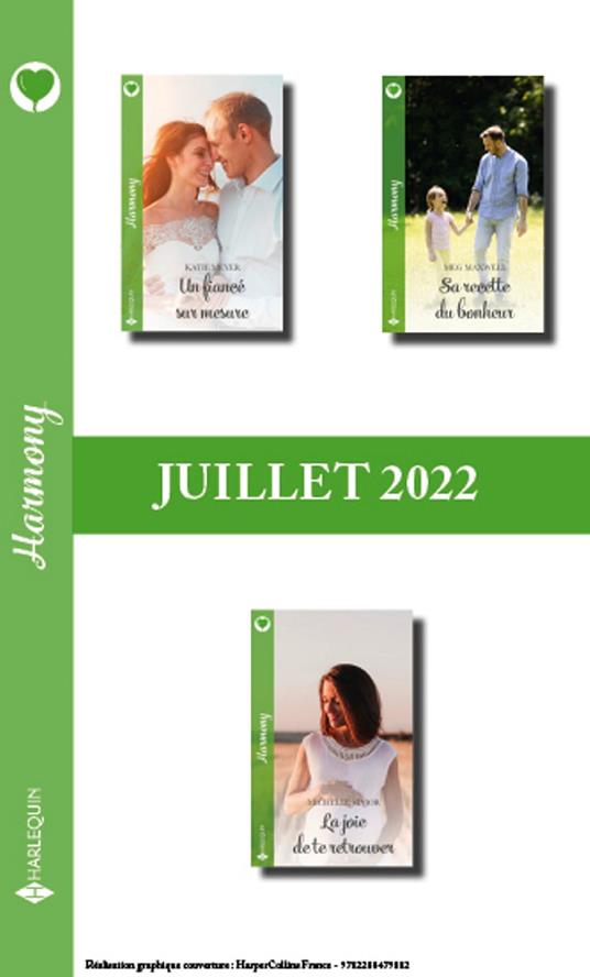 Pack mensuel Harmony - 3 romans (juillet 2022)