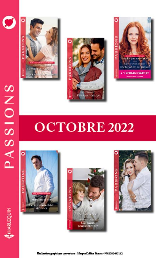 Pack mensuel Passions - 12 romans + 1 titre gratuit (Octobre 2022)