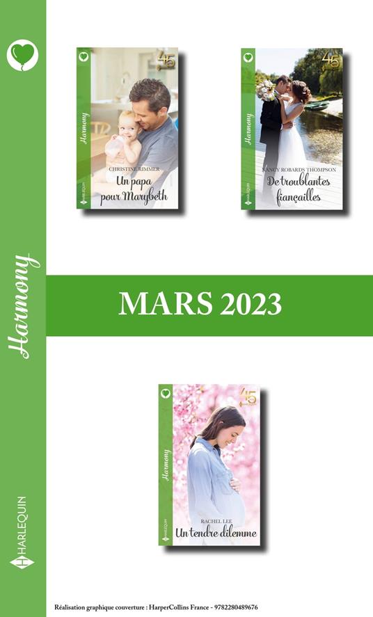 Pack mensuel Harmony - 3 romans (Mars 2023)