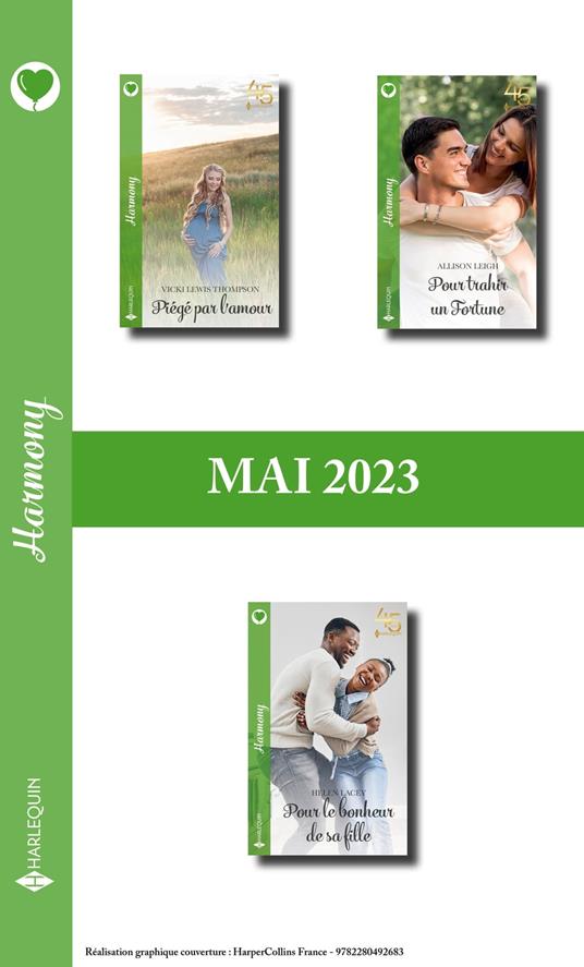 Pack mensuel Harmony - 3 romans (Mai 2023)