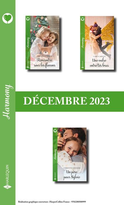 Pack mensuel Harmony - 3 romans (décembre 2023)