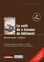 Le Coût des travaux de bâtiment - Second oeuvre - Finitions