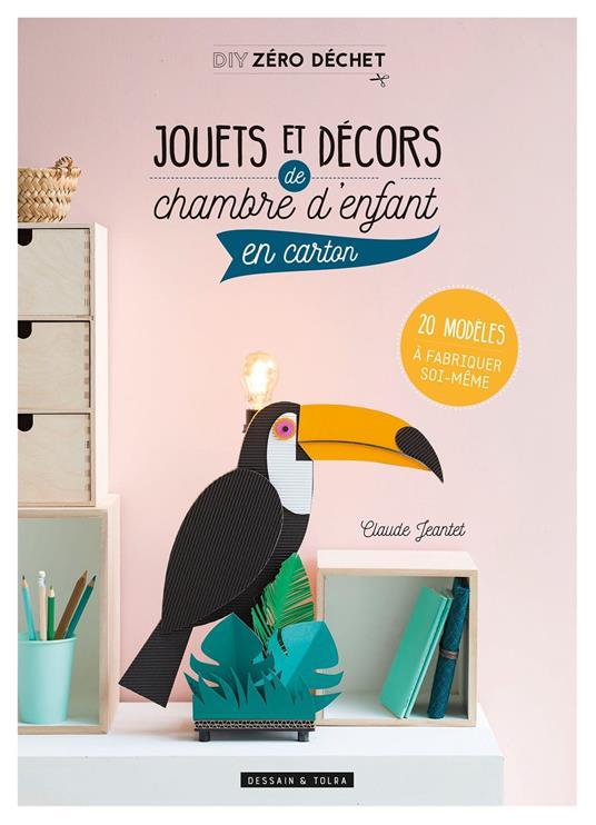 Jouets et décors de chambre d'enfant en carton